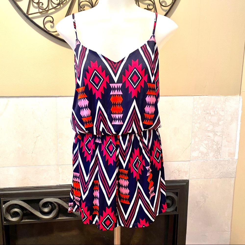 YoYo 5 Women’s Silky Sleeveless Romper SZ S
